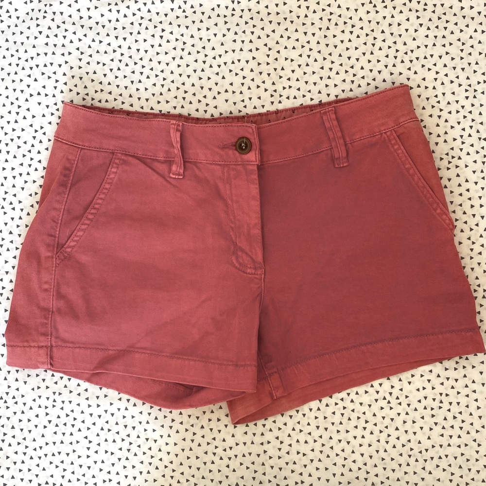 Salmon Pink Jean Shorts